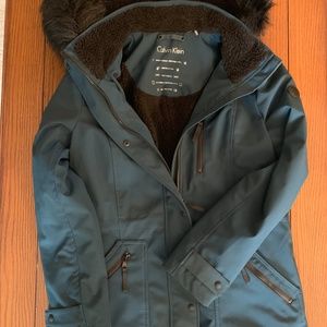 Clavin Klein Blue Winter Coat